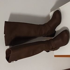 Brash Faux Leather Tall Boots